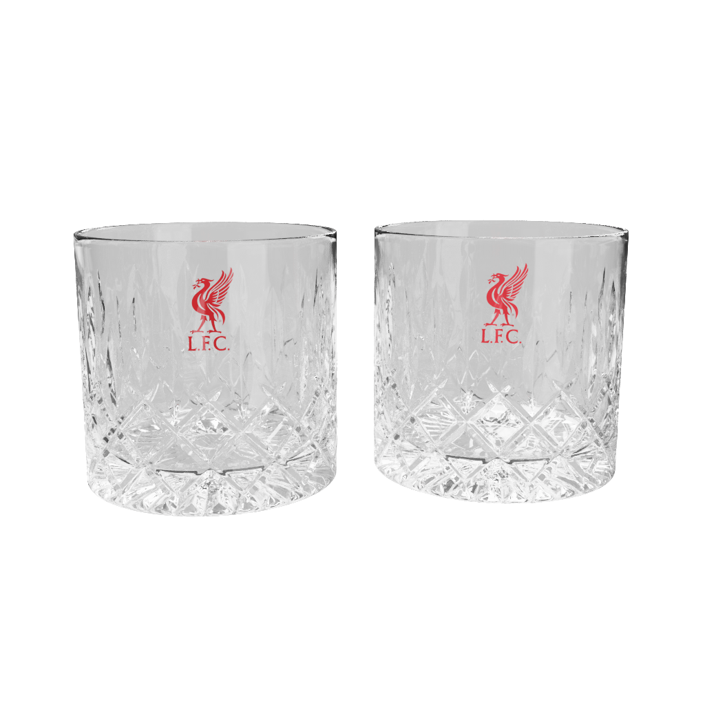 Twin Pack Boxed Cut Glass Tumblers