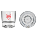 Football Carved Glass Tumbler Twin Gift Set