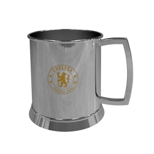 Glass Bottom Stainless Steel Tankard