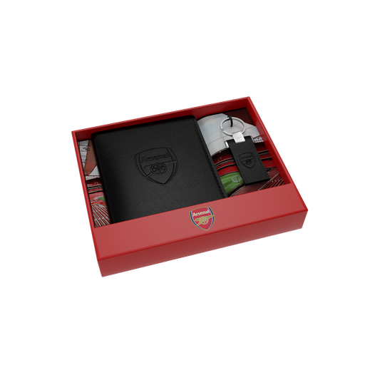 Genuine Leather Card Holder and Keyring Gift Set