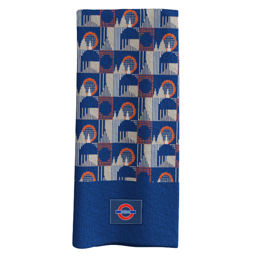 [ARS7600TFL] Knitted Scarf with Crest Logo