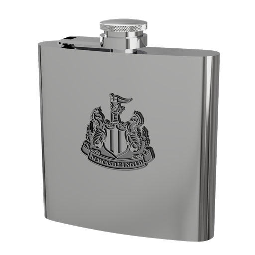 [NEW1202] 6oz Hip Flask Antique Emblem